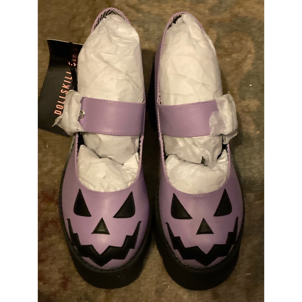 Trickz n Treats Smile Like You Mean It jack-o-lantern maryjanes